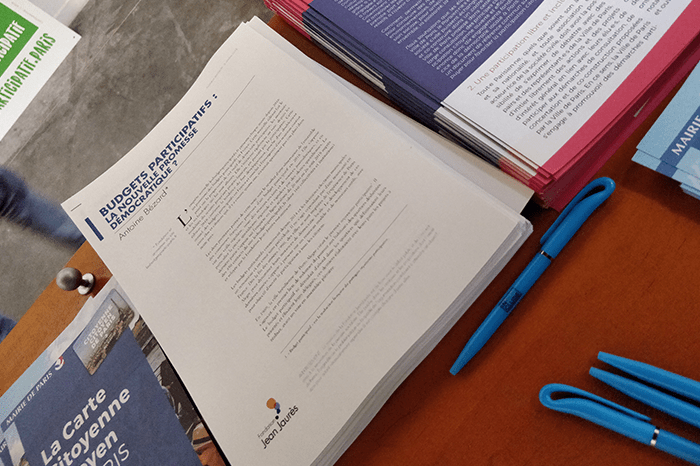 Enquete budgets participatifs : note fondation jean jaures